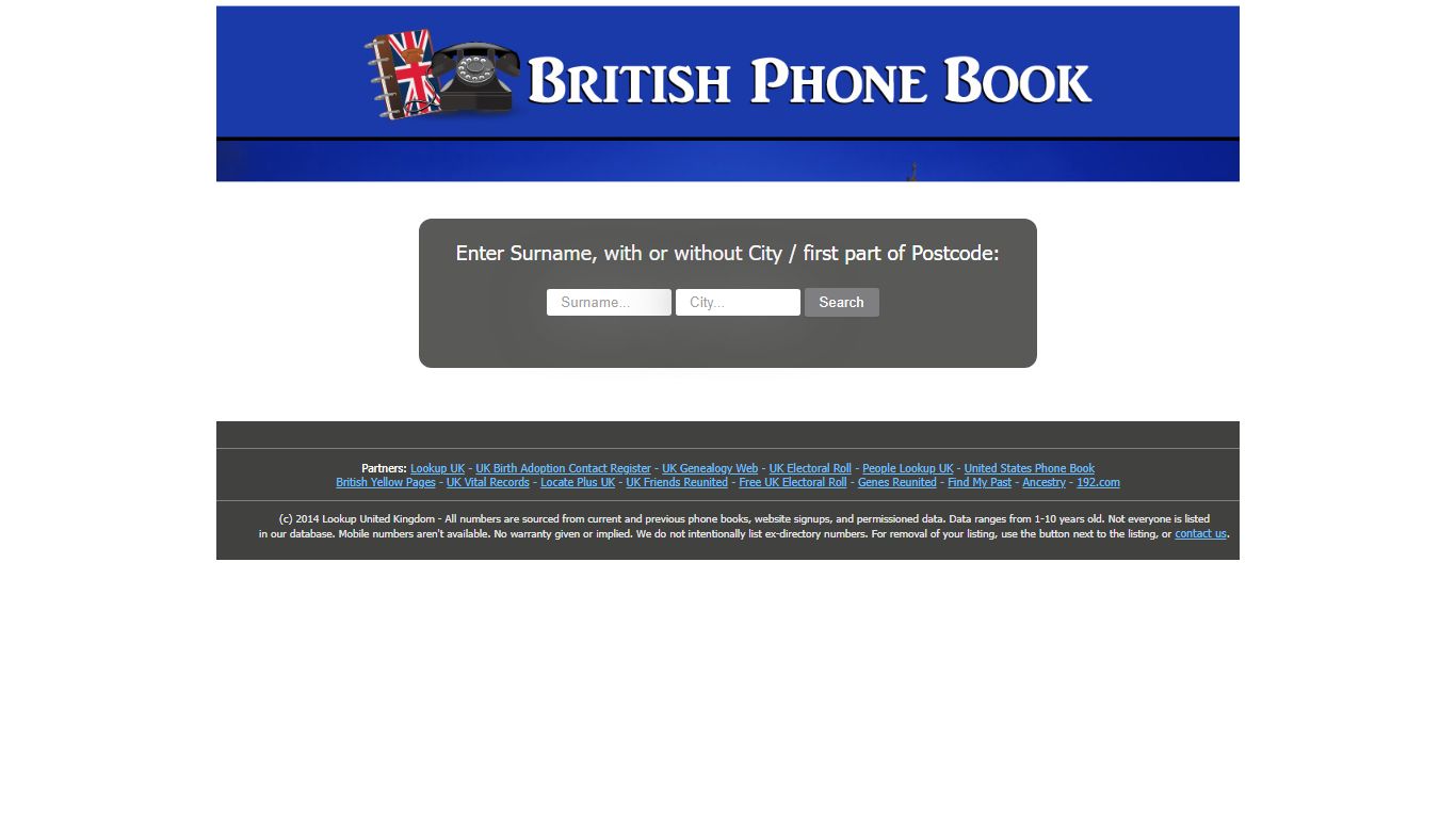 BritishPhoneBook.com - British Phone Book - UK Phone Book - United ...